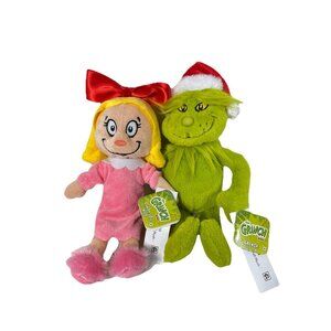 Dr. Seuss How The Grinch Stole Christmas Grinch & Cindy Lou Who Plush 2 Pack